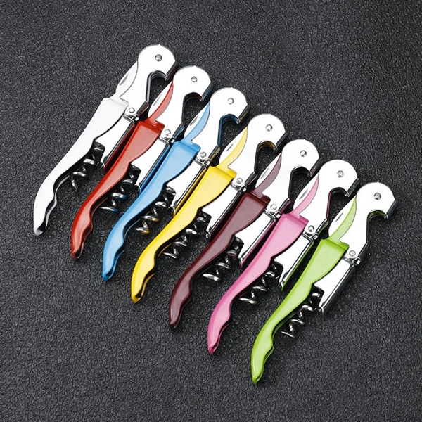 3 in 1 Foldable Manual Corkscrew Wine Openers - 3 in 1 Foldable Manual Corkscrew Wine Openers - Image 2 of 5