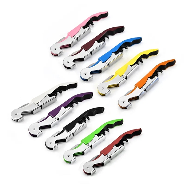 3 in 1 Foldable Manual Corkscrew Wine Openers - 3 in 1 Foldable Manual Corkscrew Wine Openers - Image 1 of 5