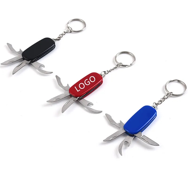 Stainless Steel Mini Swiss Army Knife - Stainless Steel Mini Swiss Army Knife - Image 0 of 3
