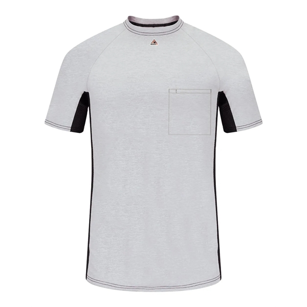 Bulwark Short Sleeve FR Two-Tone Base Layer with Conceale... - Bulwark Short Sleeve FR Two-Tone Base Layer with Conceale... - Image 2 of 4