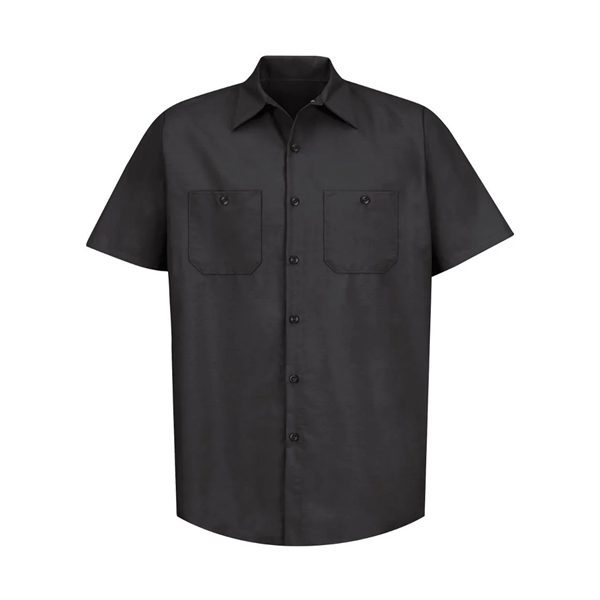 Red Kap Industrial Short Sleeve Work Shirt - Red Kap Industrial Short Sleeve Work Shirt - Image 2 of 76