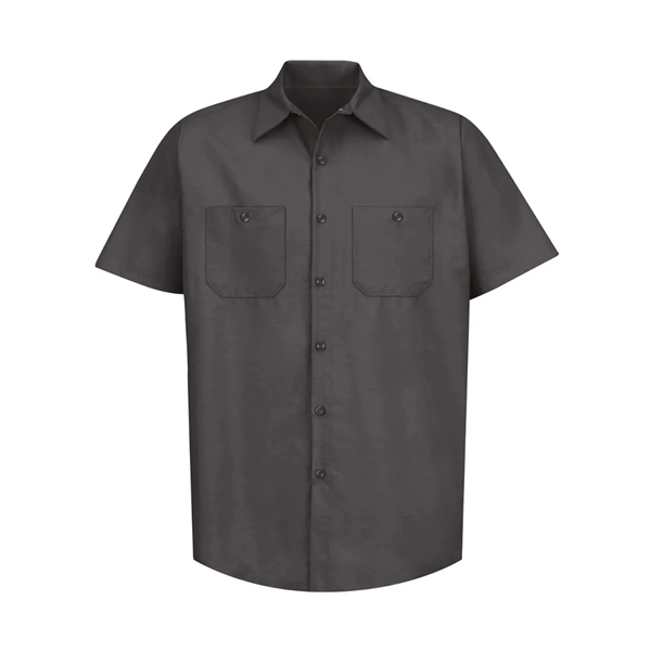 Red Kap Industrial Short Sleeve Work Shirt - Red Kap Industrial Short Sleeve Work Shirt - Image 7 of 76