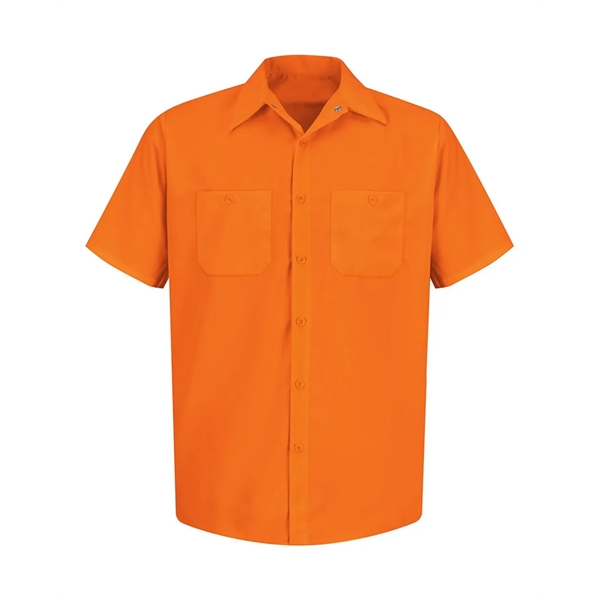 Red Kap Enhanced Visibility Short Sleeve Work Shirt - Red Kap Enhanced Visibility Short Sleeve Work Shirt - Image 2 of 5