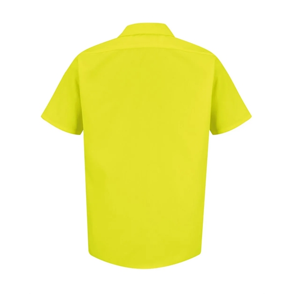 Red Kap Enhanced Visibility Short Sleeve Work Shirt - Red Kap Enhanced Visibility Short Sleeve Work Shirt - Image 5 of 5