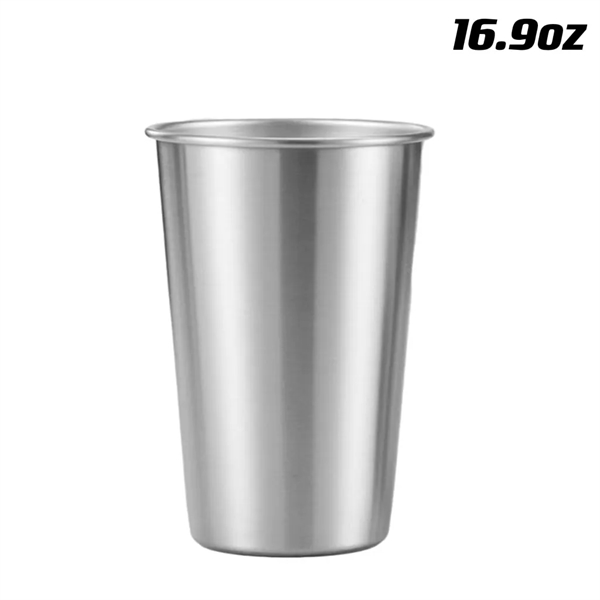 16.9 oz Stainless Steel Pint Cups Unbreakable Drinkware - 16.9 oz Stainless Steel Pint Cups Unbreakable Drinkware - Image 1 of 1