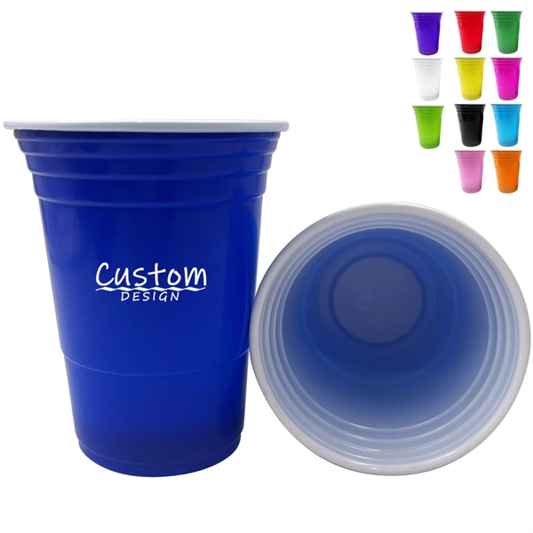 16 Oz Disposable Plastic Stadium Party Cup - 16 Oz Disposable Plastic Stadium Party Cup - Image 0 of 2