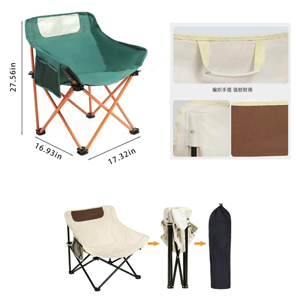 Portable Deluxe Outdoor Folding Chair With Carrying Bag - Portable Deluxe Outdoor Folding Chair With Carrying Bag - Image 1 of 1