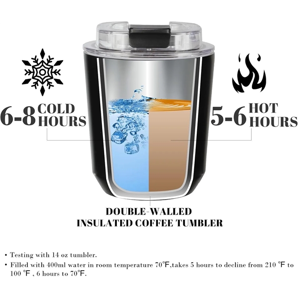 Insulated Tumblers with Lid Travel Coffee Mug(10oz,14oz) - Insulated Tumblers with Lid Travel Coffee Mug(10oz,14oz) - Image 2 of 4