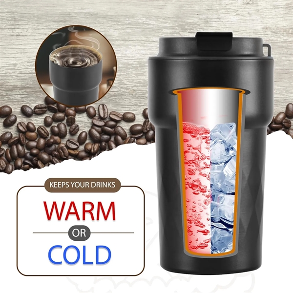 Travel Coffee Mug Spill Proof 16oz With Seal Lid - Travel Coffee Mug Spill Proof 16oz With Seal Lid - Image 3 of 4