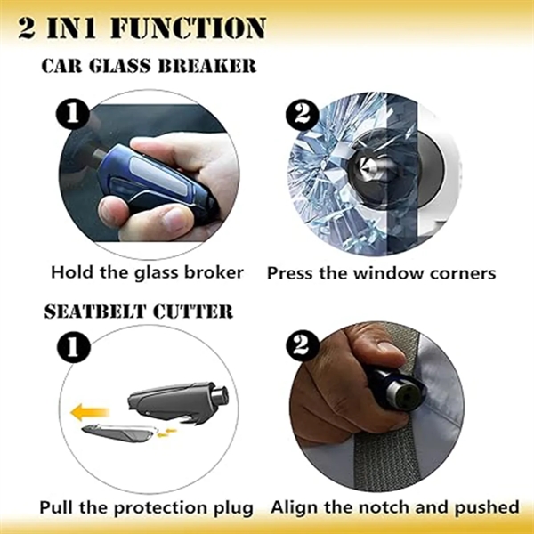 Upgrade Mini Durable Car Broken Window Hammer Key-Chain - Upgrade Mini Durable Car Broken Window Hammer Key-Chain - Image 5 of 6