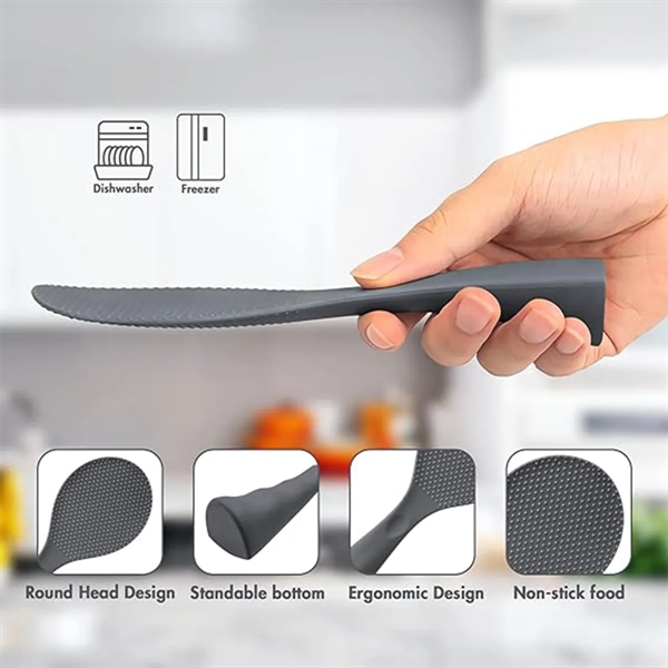 Silicone Standing Non Stick Heat Resistant Rice Paddle - Silicone Standing Non Stick Heat Resistant Rice Paddle - Image 2 of 6