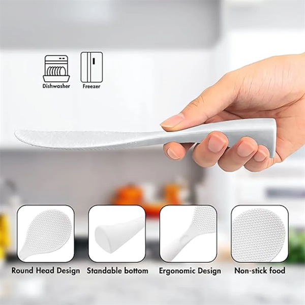Silicone Standing Non Stick Heat Resistant Rice Paddle - Silicone Standing Non Stick Heat Resistant Rice Paddle - Image 6 of 6