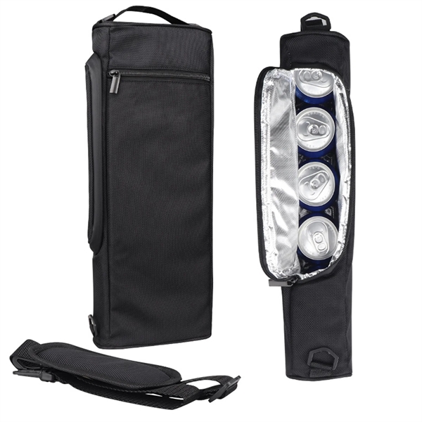 Golf Insulated  Cooler Bag Holds 6 Pack Cans 2 Wine Bottles - Golf Insulated  Cooler Bag Holds 6 Pack Cans 2 Wine Bottles - Image 3 of 5