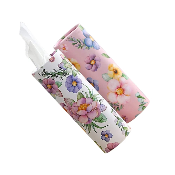 Custom Full Color Imprint Car Tissue Tube With Napkin - Custom Full Color Imprint Car Tissue Tube With Napkin - Image 0 of 5