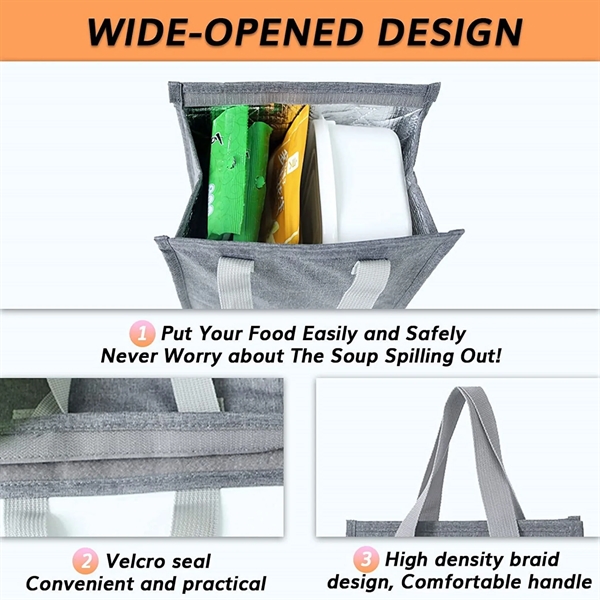 Insulated Lunch Bag For Women Men Kids - Insulated Lunch Bag For Women Men Kids - Image 1 of 4