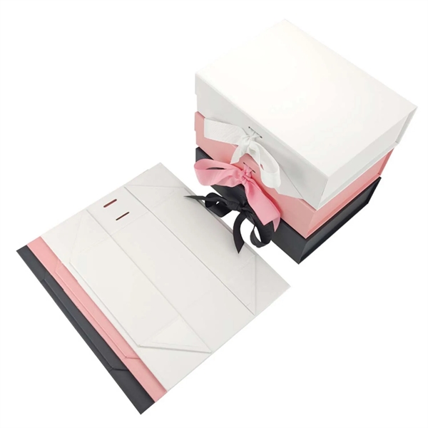 Folding Magnetic Gift Boxes With Ribbon - Folding Magnetic Gift Boxes With Ribbon - Image 1 of 1