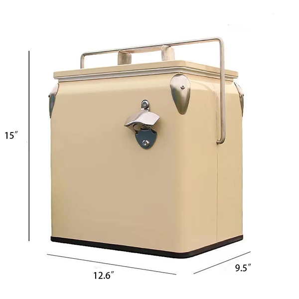 Large Capacity Outdoor Retro  Picnic Insulated Cooler - Large Capacity Outdoor Retro  Picnic Insulated Cooler - Image 1 of 5