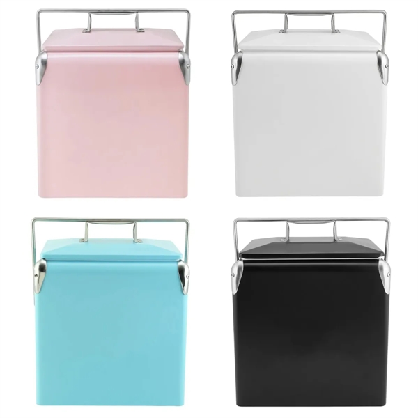 Large Capacity Outdoor Retro  Picnic Insulated Cooler - Large Capacity Outdoor Retro  Picnic Insulated Cooler - Image 4 of 5