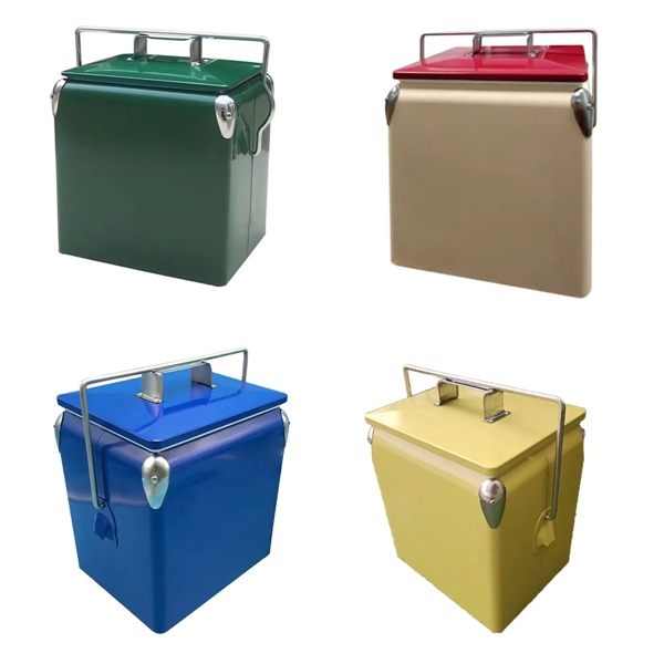 Large Capacity Outdoor Retro  Picnic Insulated Cooler - Large Capacity Outdoor Retro  Picnic Insulated Cooler - Image 5 of 5
