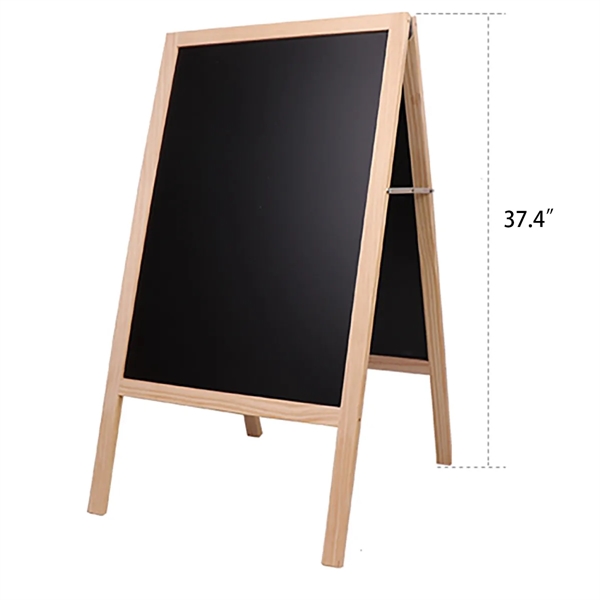 Floor-Standing Wooden Information Advertising Blackboard - Floor-Standing Wooden Information Advertising Blackboard - Image 1 of 4