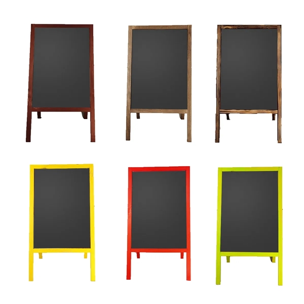 Floor-Standing Wooden Information Advertising Blackboard - Floor-Standing Wooden Information Advertising Blackboard - Image 4 of 4