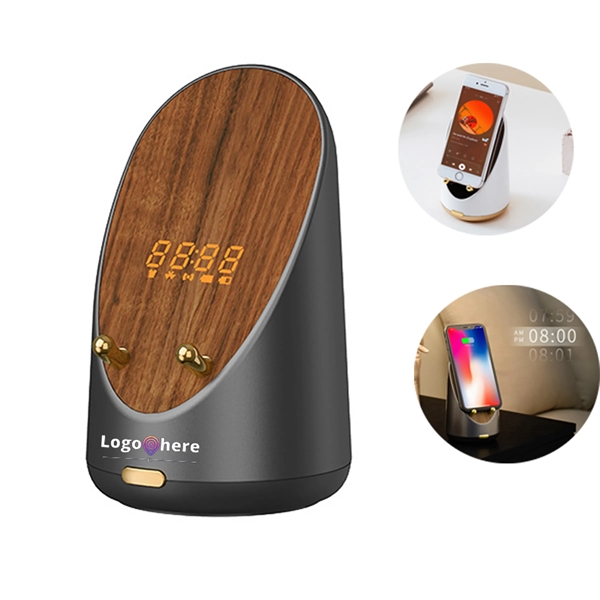 Wireless Charger Speakers Clock - Wireless Charger Speakers Clock - Image 0 of 4