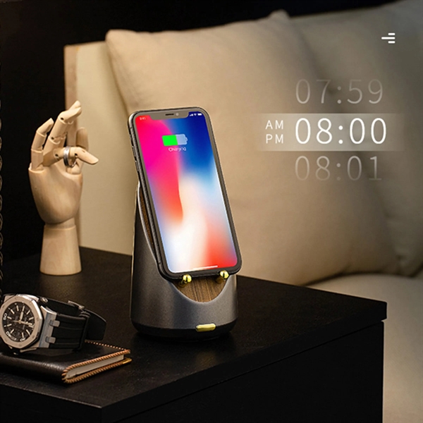 Wireless Charger Speakers Clock - Wireless Charger Speakers Clock - Image 2 of 4