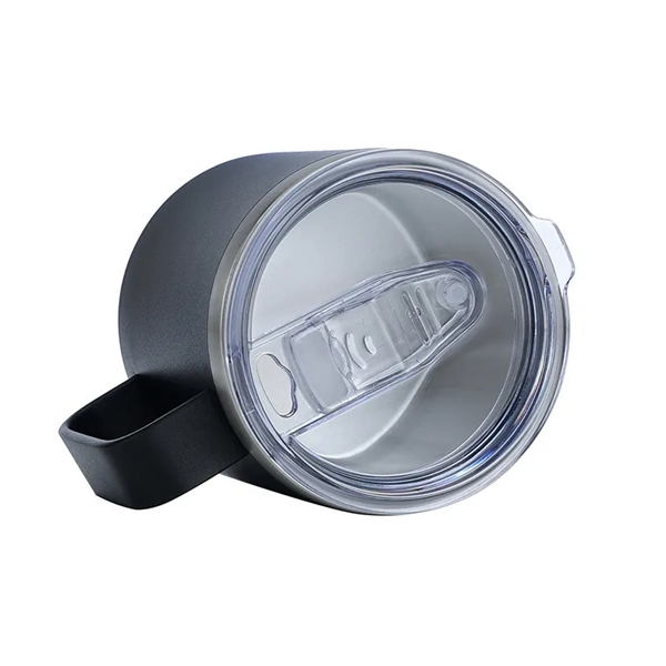 12 Oz Vacuum Insulated Coffee Mug With Handle And Lid - 12 Oz Vacuum Insulated Coffee Mug With Handle And Lid - Image 1 of 15