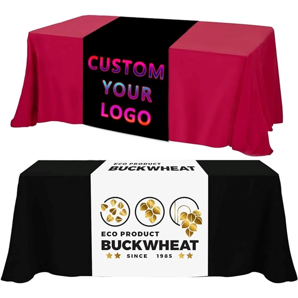 30" Wide Fully Sublimated Satin Table Runners - 30" Wide Fully Sublimated Satin Table Runners - Image 3 of 4