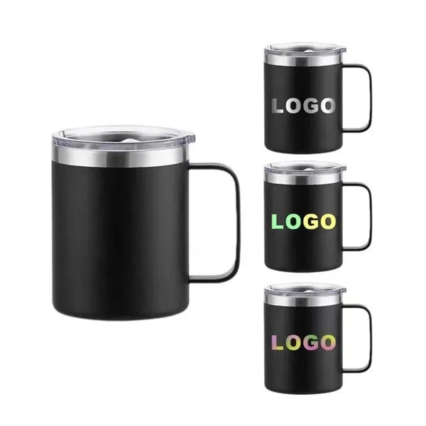 12 Oz. Vacuum Insulated Coffee Mug w/Handle - 12 Oz. Vacuum Insulated Coffee Mug w/Handle - Image 2 of 5