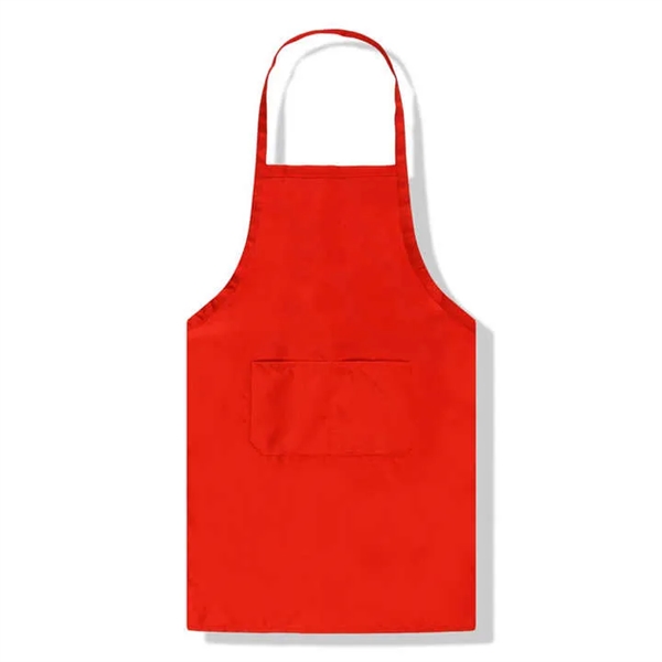 Unisex Plain Apron With Front Pocket - Unisex Plain Apron With Front Pocket - Image 3 of 5