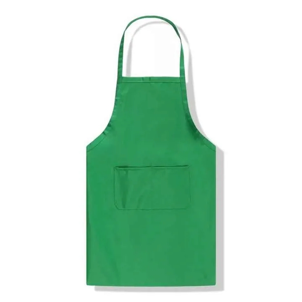 Unisex Plain Apron With Front Pocket - Unisex Plain Apron With Front Pocket - Image 4 of 5