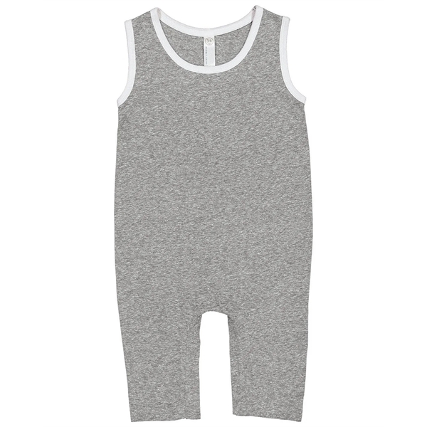 Rabbit Skins Infant Harborside Melange Tank Romper - Rabbit Skins Infant Harborside Melange Tank Romper - Image 4 of 19