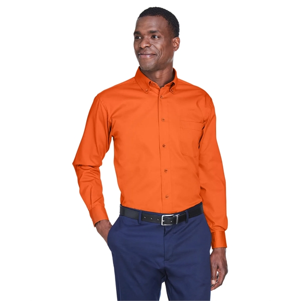 Harriton Men's Easy Blend™ Long-Sleeve Twill Shirt with S... - Harriton Men's Easy Blend™ Long-Sleeve Twill Shirt with S... - Image 84 of 135