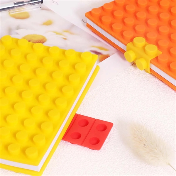 Custom Creative Building Block Silicone Student Notebook - Custom Creative Building Block Silicone Student Notebook - Image 3 of 9
