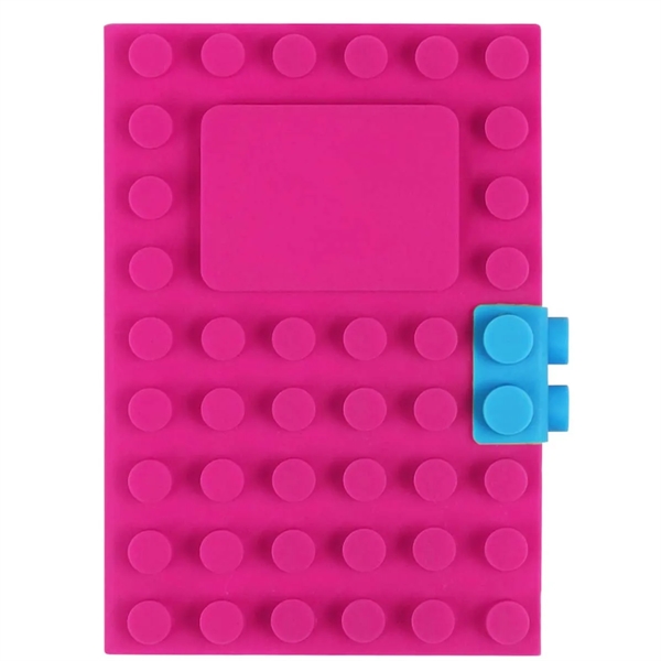 Custom Creative Building Block Silicone Student Notebook - Custom Creative Building Block Silicone Student Notebook - Image 8 of 9