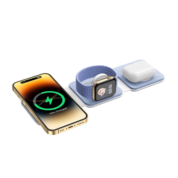 3 In 1 Cloth Multi-functional Magnetic Wireless Chargers - 3 In 1 Cloth Multi-functional Magnetic Wireless Chargers - Image 1 of 6