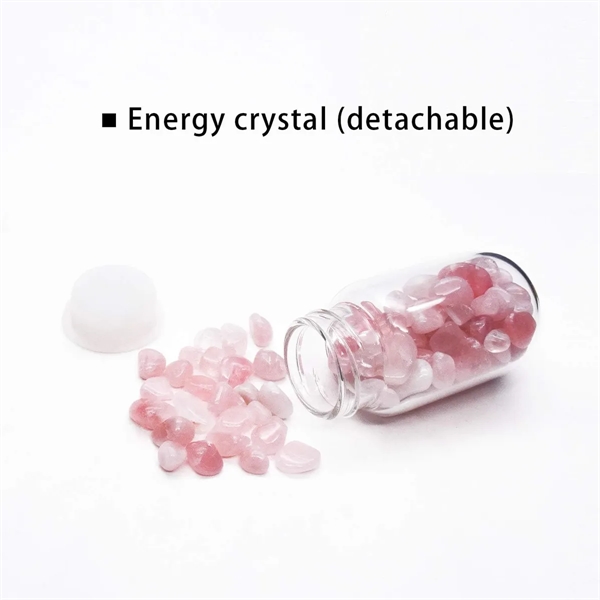 Quartz Crystal Glass Water Bottle - Quartz Crystal Glass Water Bottle - Image 3 of 4