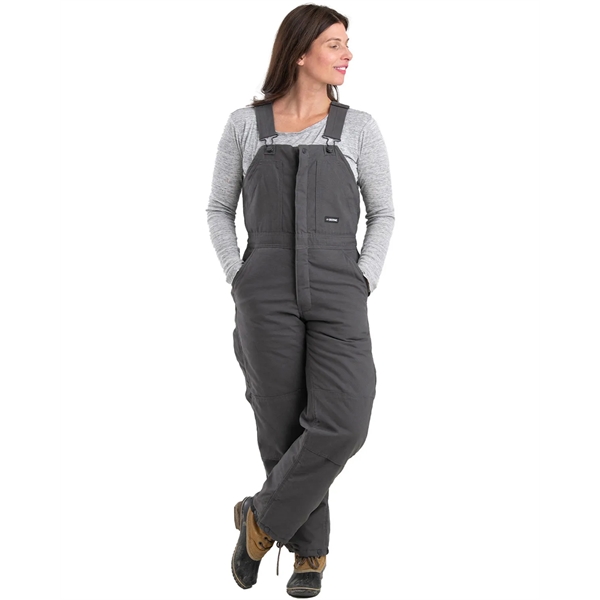 Berne Ladies' Softstone Duck Insulated Bib Overall - Berne Ladies' Softstone Duck Insulated Bib Overall - Image 2 of 8