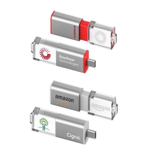 Slide Type-C LED OTG USB Flash drive - Slide Type-C LED OTG USB Flash drive - Image 0 of 5