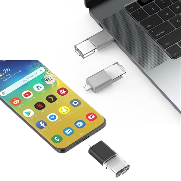 Slide Type-C LED OTG USB Flash drive - Slide Type-C LED OTG USB Flash drive - Image 4 of 5
