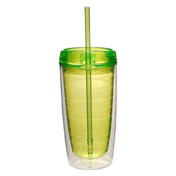 16Oz Double Wall Solid Clear Orbit Acrylic Tumbler - 16Oz Double Wall Solid Clear Orbit Acrylic Tumbler - Image 1 of 4