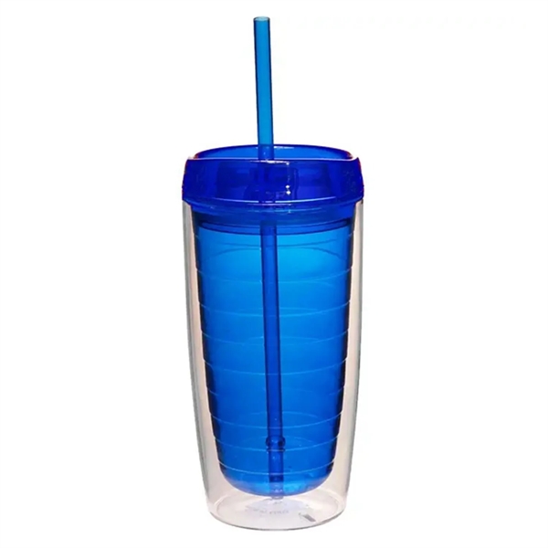 16Oz Double Wall Solid Clear Orbit Acrylic Tumbler - 16Oz Double Wall Solid Clear Orbit Acrylic Tumbler - Image 2 of 4