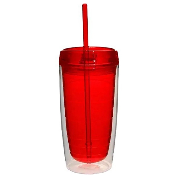 16Oz Double Wall Solid Clear Orbit Acrylic Tumbler - 16Oz Double Wall Solid Clear Orbit Acrylic Tumbler - Image 3 of 4