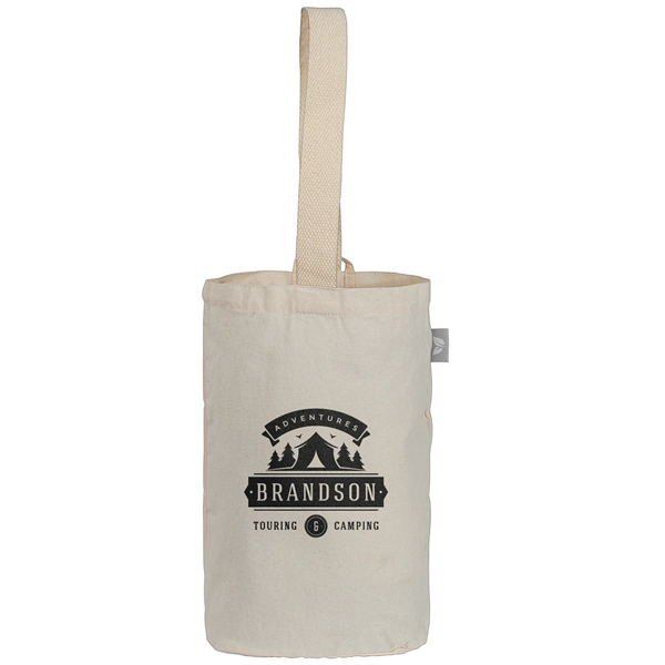 Tango Dual-Bottle Wine Tote Bag 8 oz. Recycled Cotton Blend - Tango Dual-Bottle Wine Tote Bag 8 oz. Recycled Cotton Blend - Image 0 of 1
