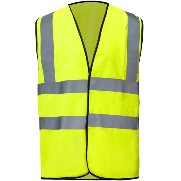 Premium Knitted Hi Vis Class 2 Safety Loop & Hook Vest - Premium Knitted Hi Vis Class 2 Safety Loop & Hook Vest - Image 3 of 6