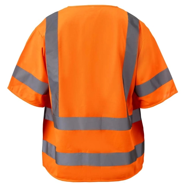 Premium Knitted Hi Vis Class 3 Safety Vest with 4 Pockets - Premium Knitted Hi Vis Class 3 Safety Vest with 4 Pockets - Image 2 of 6