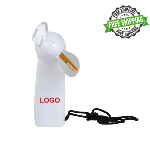 Classic Handheld Mini Fan with Light-up Logo - Classic Handheld Mini Fan with Light-up Logo - Image 0 of 4