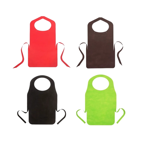 Custom Disposable Non-Woven Apron - Custom Disposable Non-Woven Apron - Image 1 of 1
