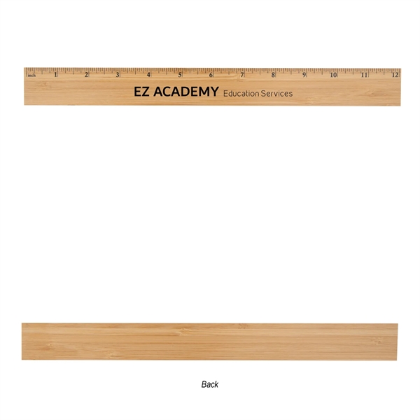 Custom 12" Bamboo Ruler